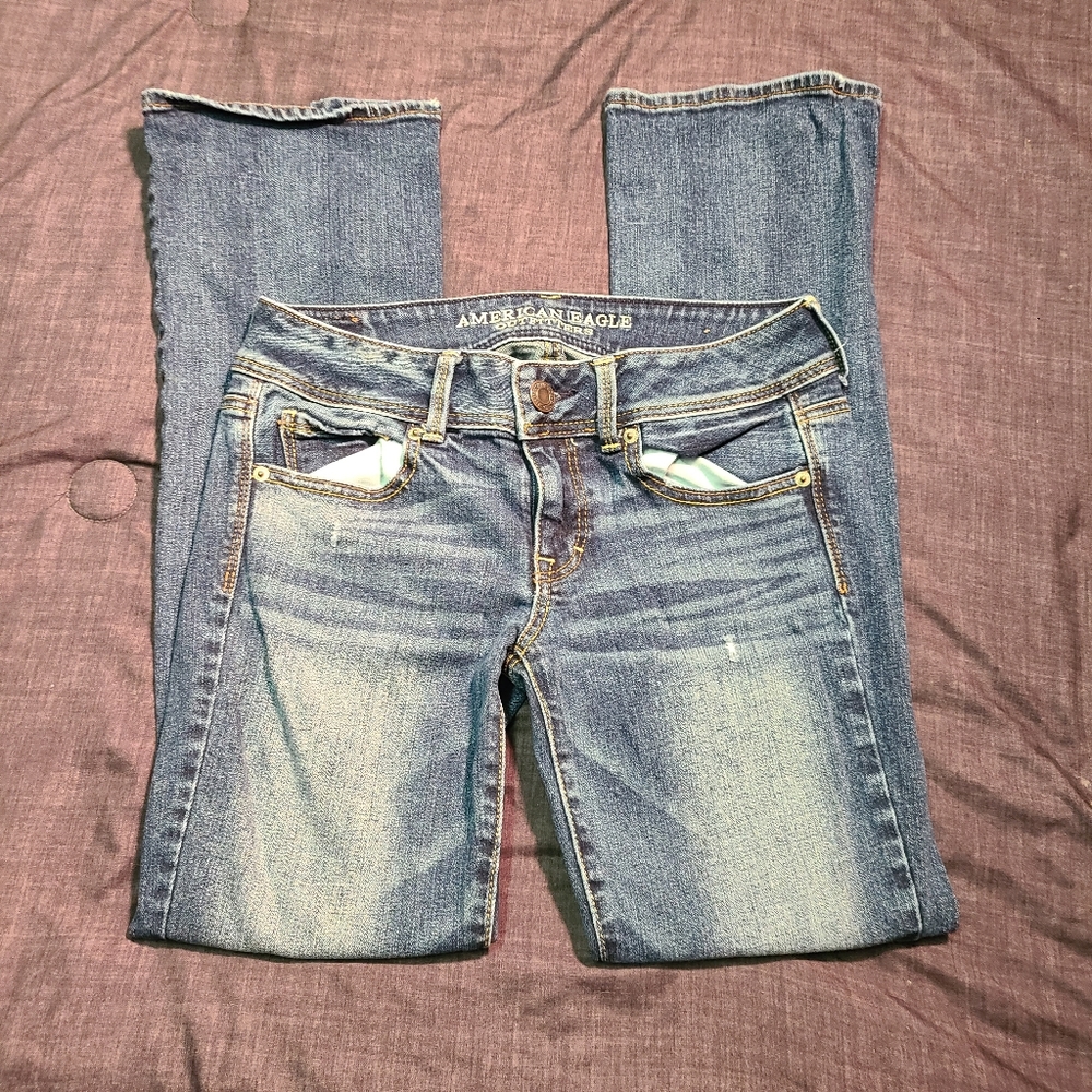 American Eagle Outfitters kick boot stretch jeans - Picture 1 of 5